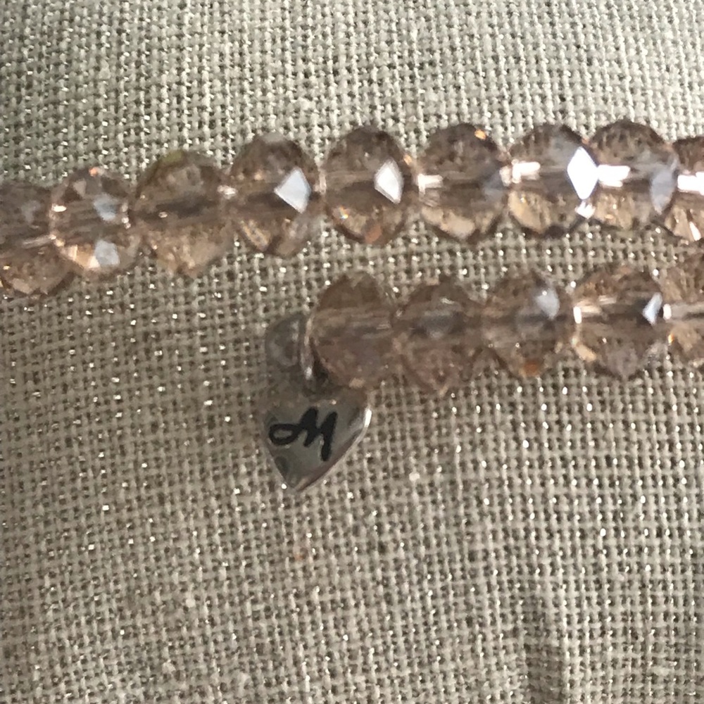 Charmed Memories Adjustable Gray Crystal Bracelet - Picture 2 of 8